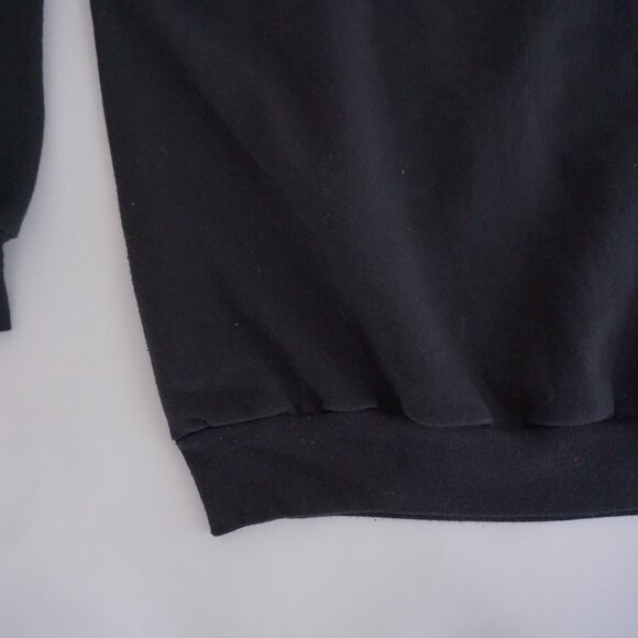 Hanes Aruba Island Black Embroidered Crewneck Sweatshirt 90s Vacationcore L - Picture 6 of 9